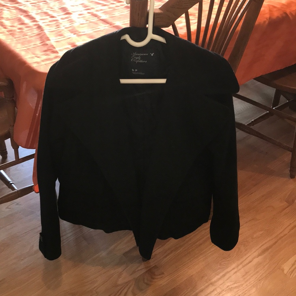 Black pea coat